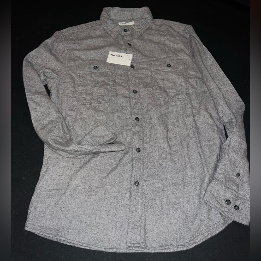 Sonoma men’s flannel button down long sleeve shirt